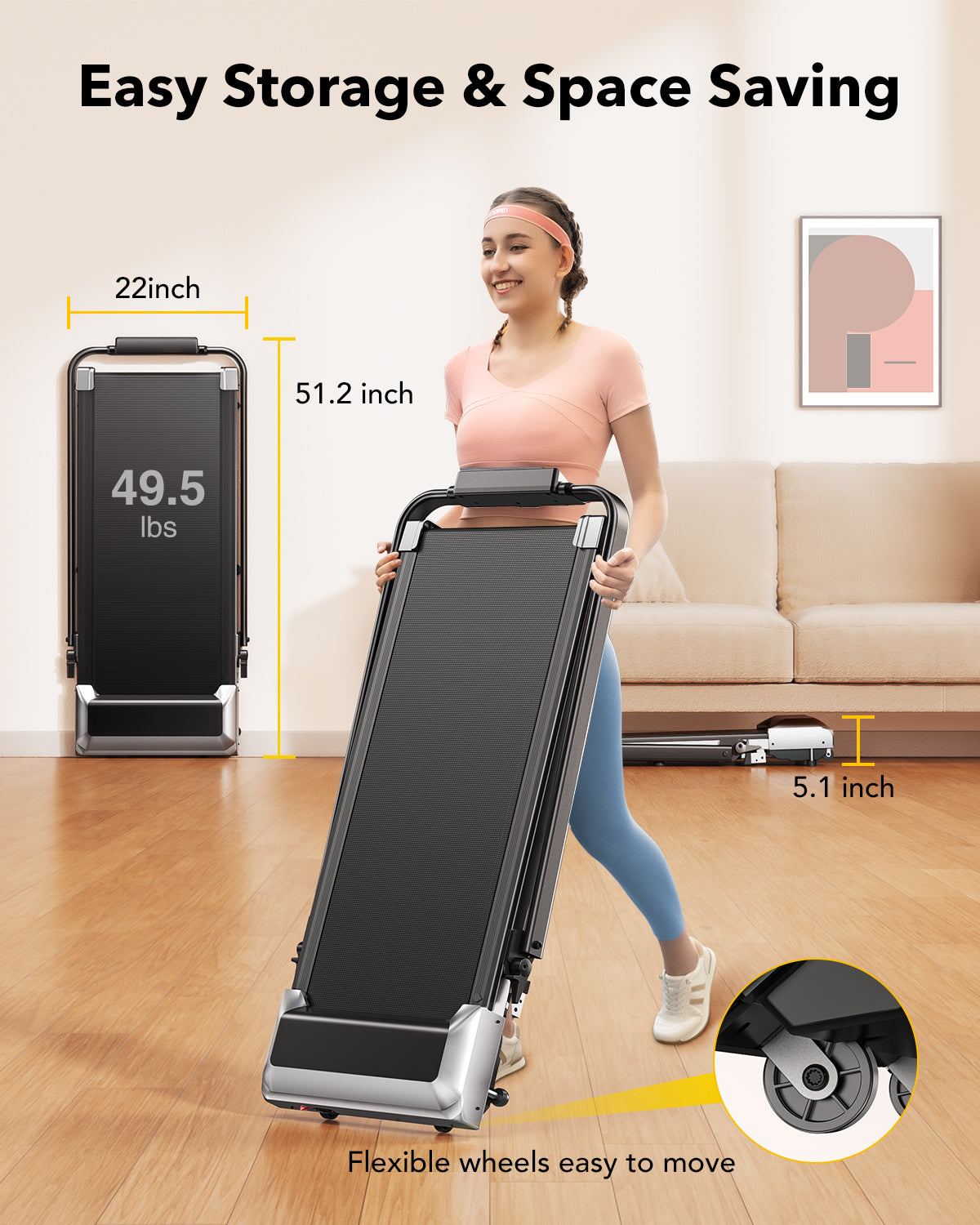 Toputure TP2 2 in 1 Foldable Walking Pad