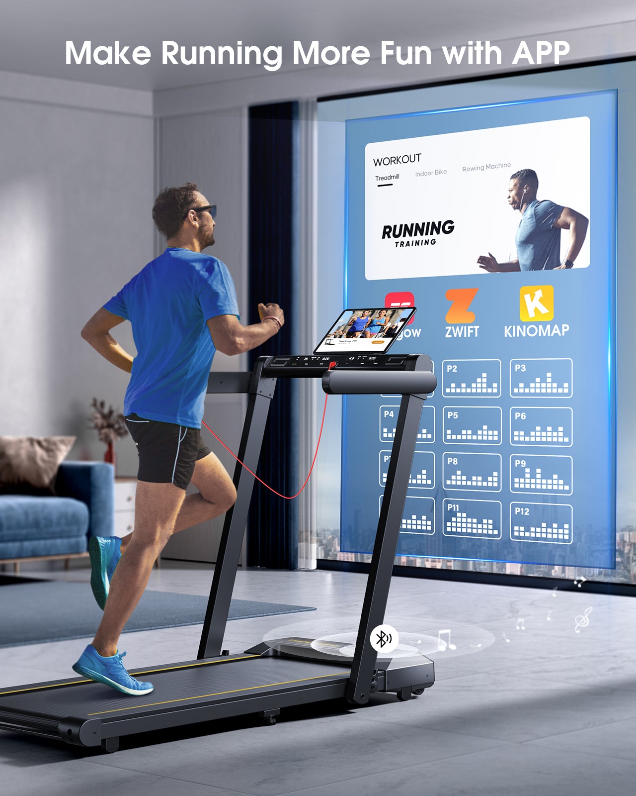 Toputure TP5 2 in 1 Folding Treadmill