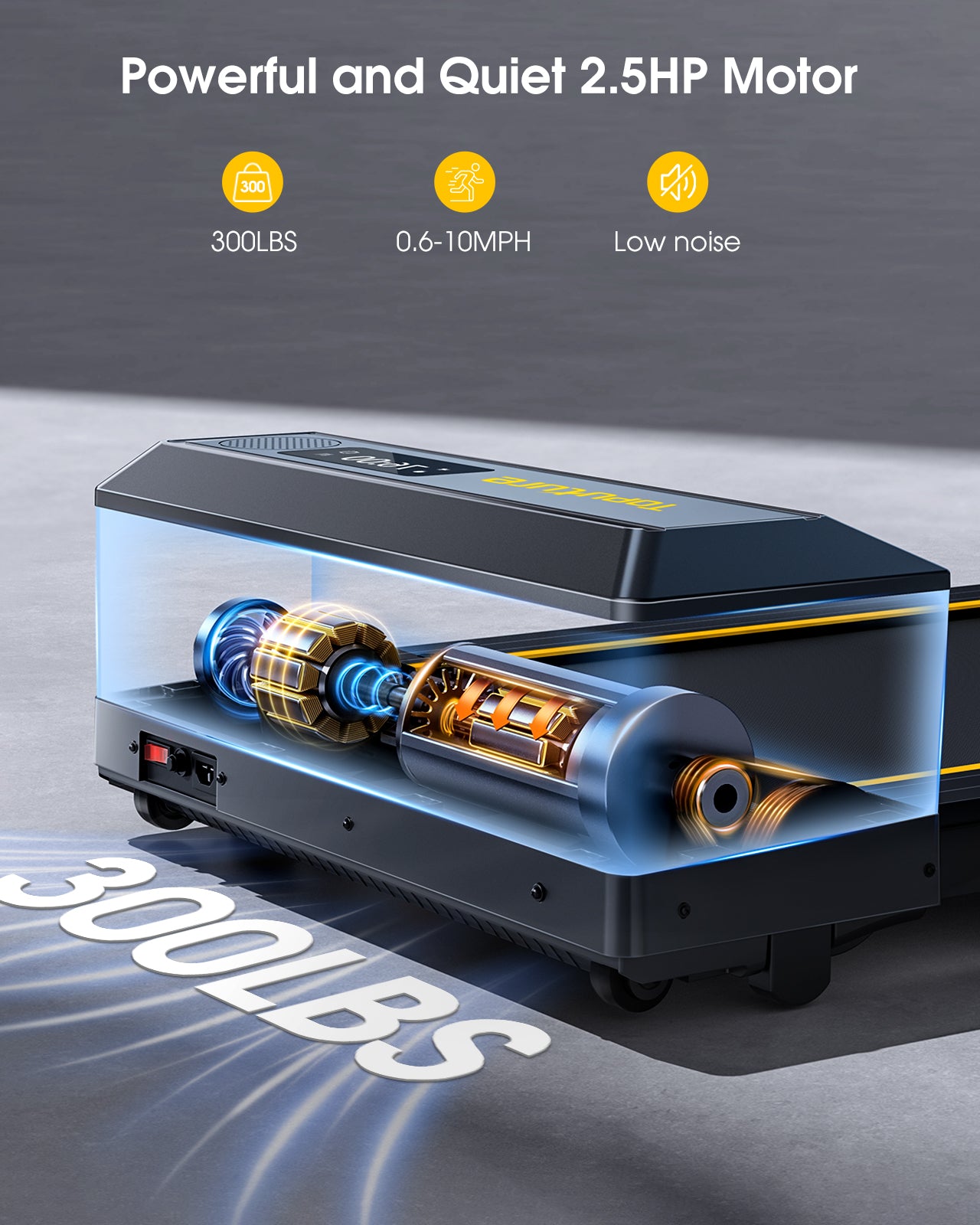 Toputure TP5 2 in 1 Folding Treadmill
