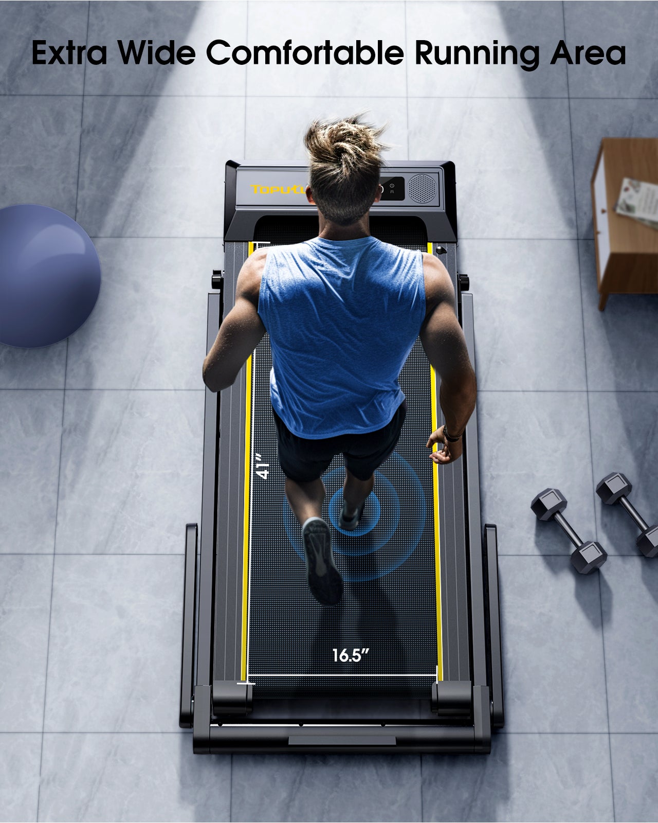 Toputure TP5 2 in 1 Folding Treadmill