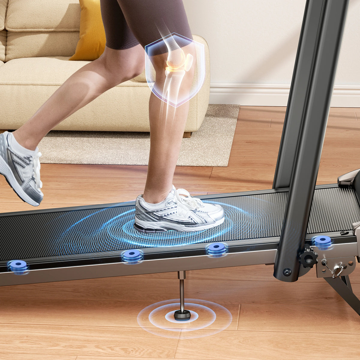 Treadmill Riser Toputure TP6 Home Treadmill with 12% Incline Adjustable Riser