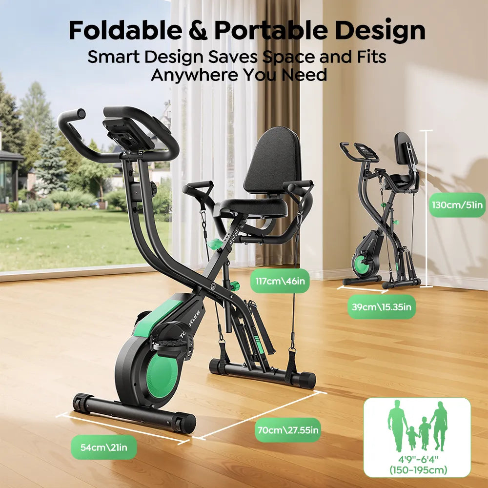 Foldable Recumbent Exercise Bike
